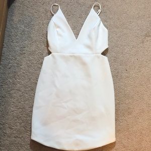 White mini dress